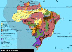Mapa da Geologia do Brasil