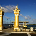 Ponte do Imperador, pier sobre o Rio Sergipe - Aracaju/ SE