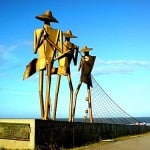 Escultura Os Pescadores, Praia de São Marcos - São Luís/ MA