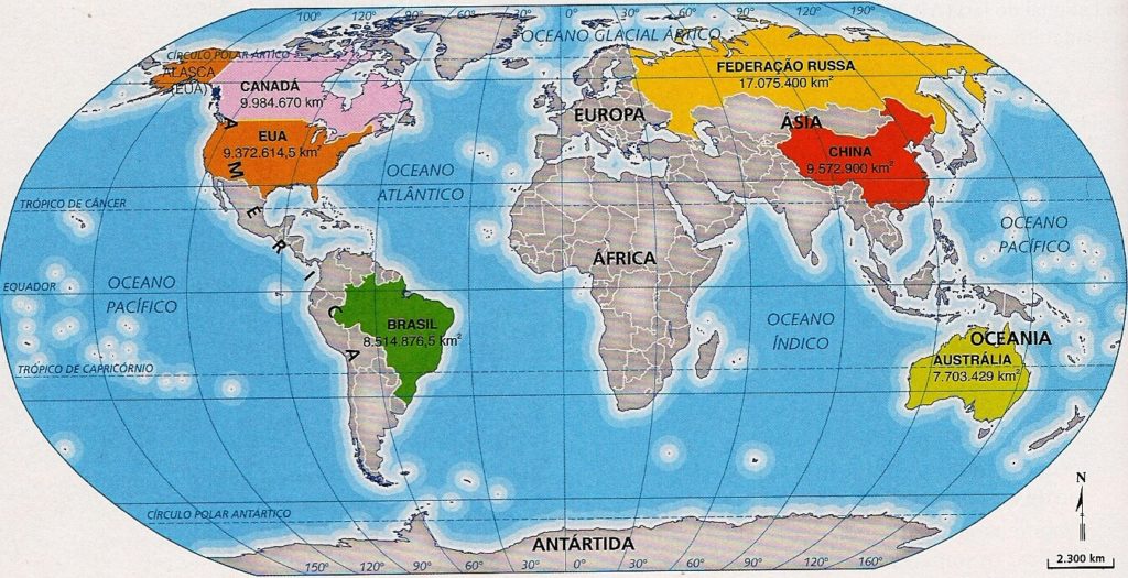 Mapa-Múndi (mapa do mundo) - ECB