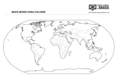 Mapa-Múndi: continentes, países e oceanos - Toda Matéria