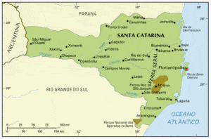 Mapa Santa Catarina