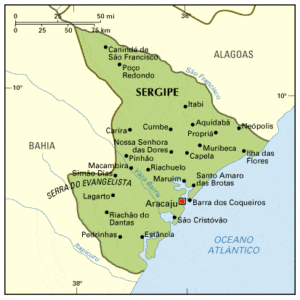 Mapa de Sergipe 